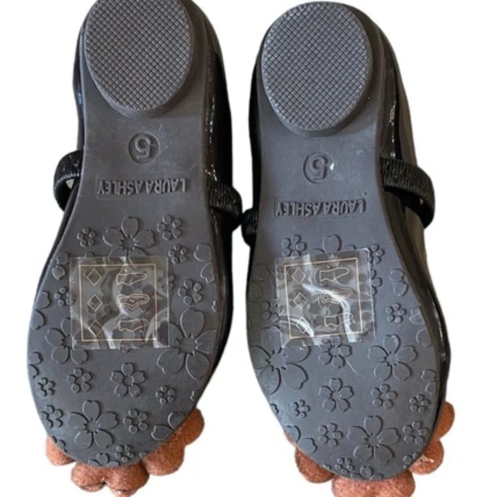 Laura Ashley Girls Brown Mary Jane Dress‎ Shoes Toddler Size 5